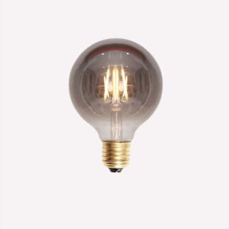 LED Filament Globe Smoke 80mm E27 4W | Belysning.online | Belysning.online