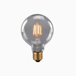 LED Filament Globe Smoke 95mm E27 4W | Belysning.online | Belysning.online