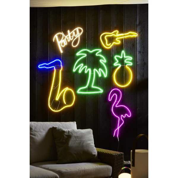 Flatneonled Silhuett Party | Belysning.online
