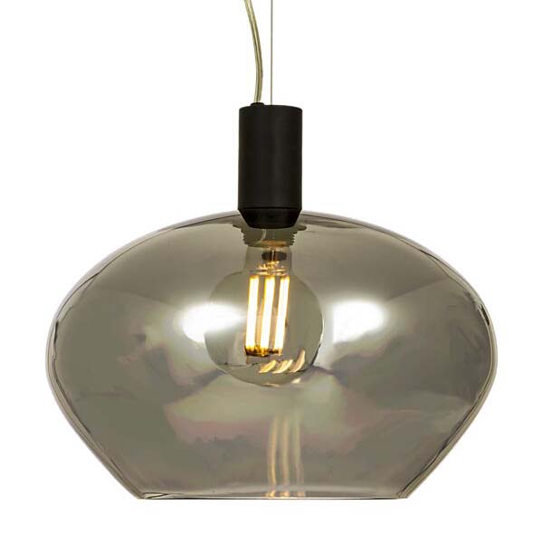 Bell taklampe E27 svart/røk | Belysning.online
