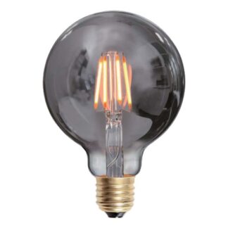 LED Filament Globe Smoke 95mm E27 4W | Belysning.online | Belysning.online